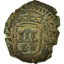 Coin, Spain, Charles II, 2 Maravedis, 1685, VF(30-35), Bronze, KM:5.7