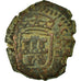 Coin, Spain, Charles II, 2 Maravedis, 1685, VF(30-35), Bronze, KM:5.7