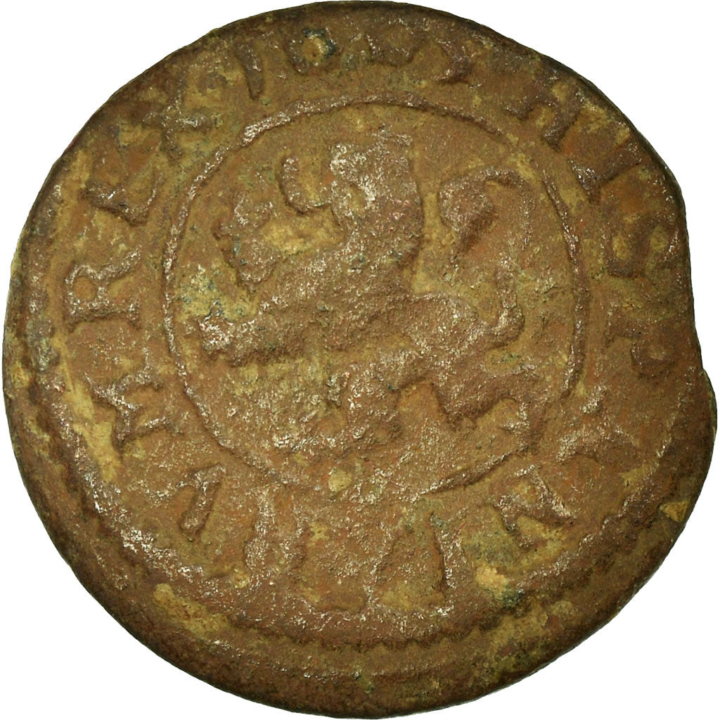 Münze, Spanien, Philip III, 2 Maravedis, 1605, Segovia, S+, Bronze, KM:3.7
