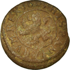 Münze, Spanien, Philip III, 2 Maravedis, 1605, Segovia, S+, Bronze, KM:3.7