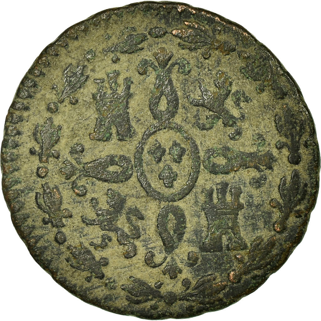 Moneda, España, Ferdinand VII, 2 Maravedis, 1829, Segovia, BC+, Cobre, KM:487.1