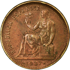Coin, Spain, 50 Centimos, 1937, Madrid, EF(40-45), Copper, KM:754.1