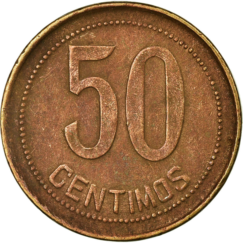 Coin, Spain, 50 Centimos, 1937, Madrid, EF(40-45), Copper, KM:754.1