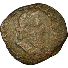 Munten, Frankrijk, Henri IV, Double Tournois, 1595, Saint-Palais, FR+, Koper