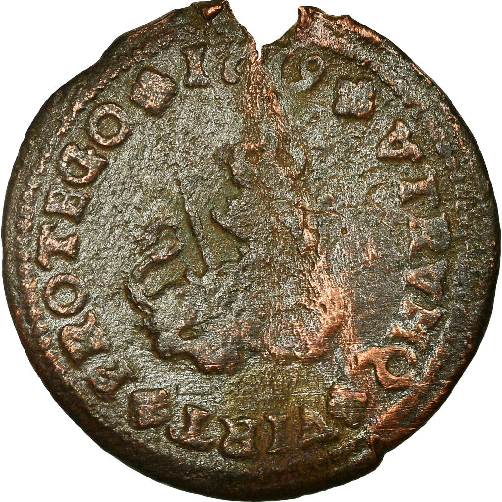 Moneda, España, Philip V, Maravedi, 1719, Zaragoza, BC+, Cobre, KM:301.3