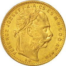 Hungría, Franz Joseph I, 8 Forint 20 Francs, 1882, Kormoczbanya, Oro, KM:467