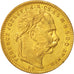 Hungría, Franz Joseph I, 8 Forint 20 Francs, 1882, Kormoczbanya, Oro, KM:467