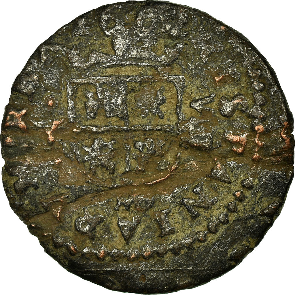 Coin, Spain, Philip IV, 8 Maravedis, 1661, Madrid, VF(20-25), Copper, KM:161.2