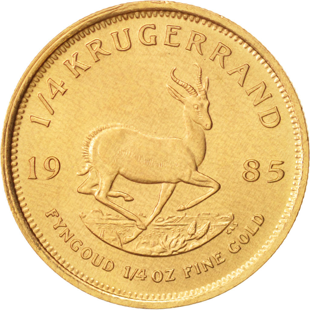 Afrique du Sud, 1/4 Krugerrand, 1985, Or, KM:106