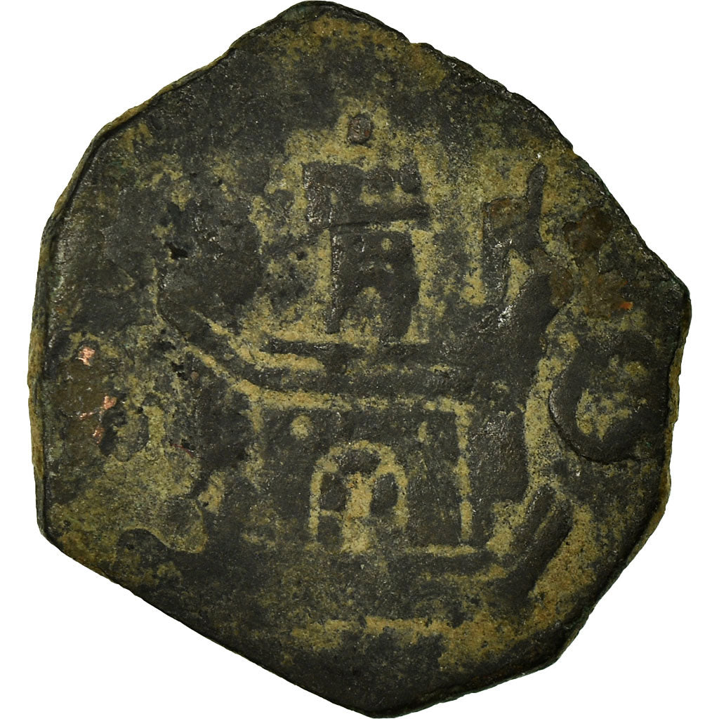 Coin, Spain, Philip II, Blanca, Cuenca, VF(30-35), Billon
