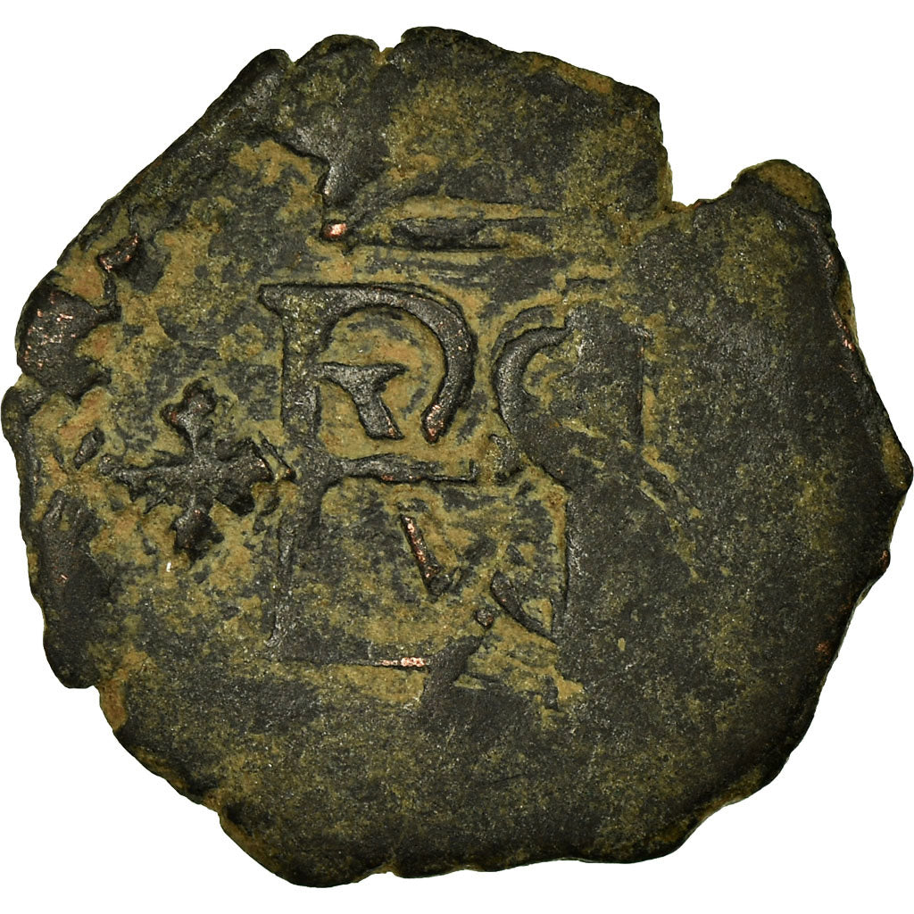 Moneda, España, Philip II, Blanca, Burgos, BC+, Vellón