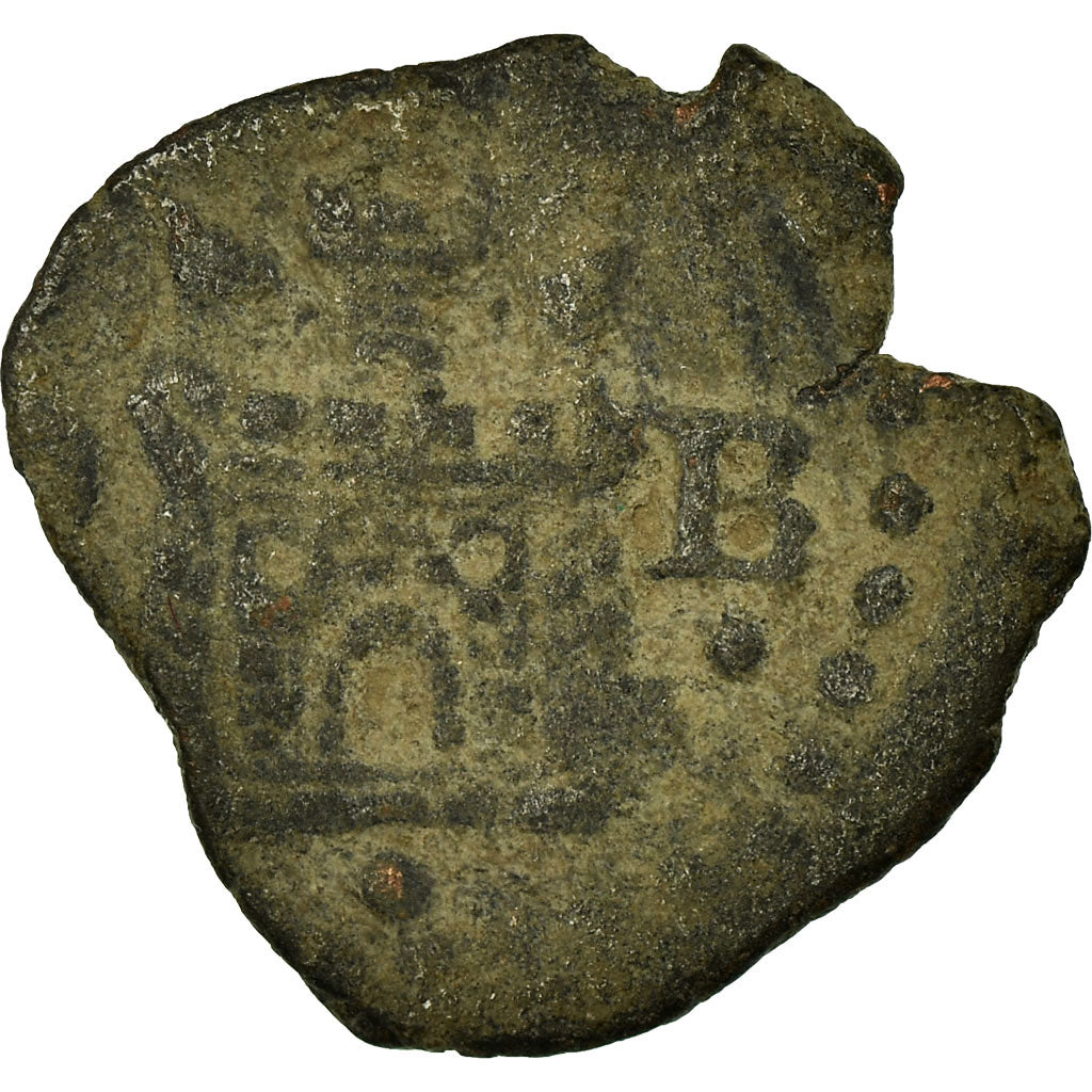 Coin, Spain, Philip II, Blanca, Burgos, VF(30-35), Billon