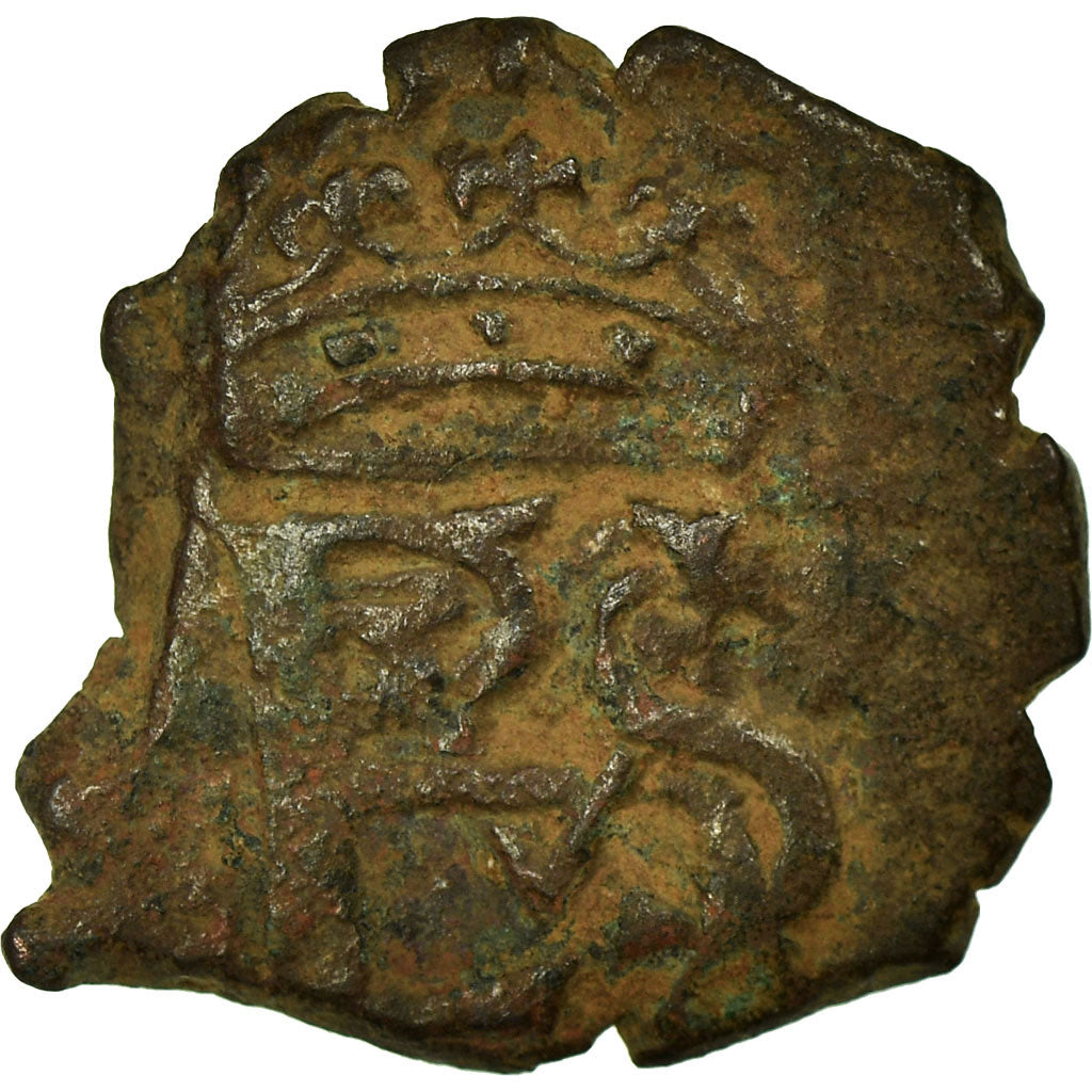 Coin, Spain, Philip II, Blanca, Toledo, VF(20-25), Billon