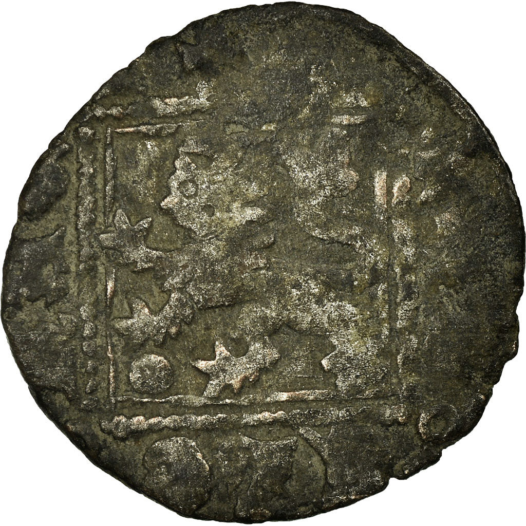Münze, Spanien, Castille and Leon, Enrique II, Denier, Burgos, S+, Billon