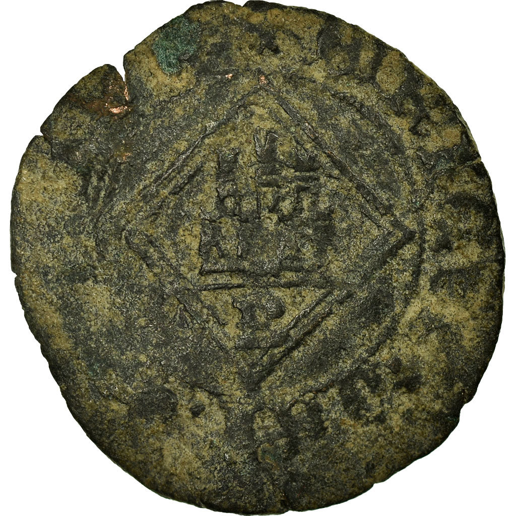 Moneda, España, Castille and Leon, Enrique IV, Blanca, Burgos, BC+, Vellón