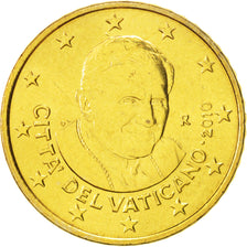 Coin, VATICAN CITY, Benedict XVI, 50 Euro Cent, 2010, Rome, MS(65-70), Brass