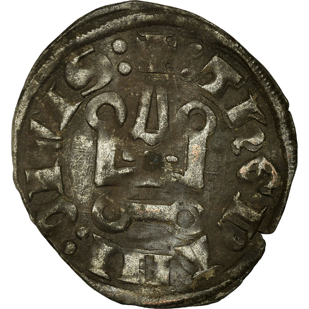 Coin, Greece, Gui II de la Roche, Denier, 1287-1308, Thebes, EF(40-45), Billon