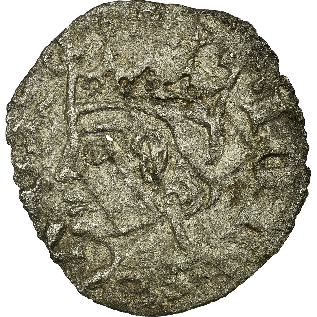 Moneda, España, Castille and Leon, Juan I, Cornado, Sevilla, MBC, Vellón