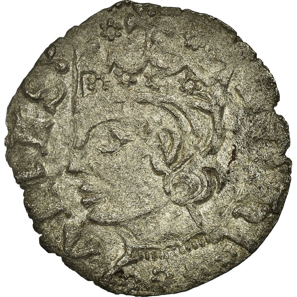 Coin, Spain, Castille and Leon, Juan I, Cornado, Sevilla, EF(40-45), Billon