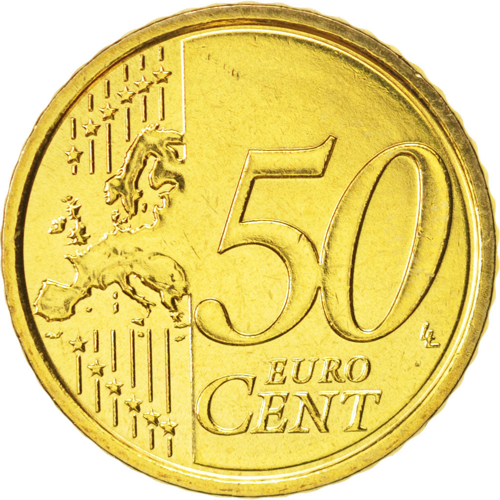 Coin, VATICAN CITY, Benedict XVI, 50 Euro Cent, 2010, Rome, MS(63), Brass
