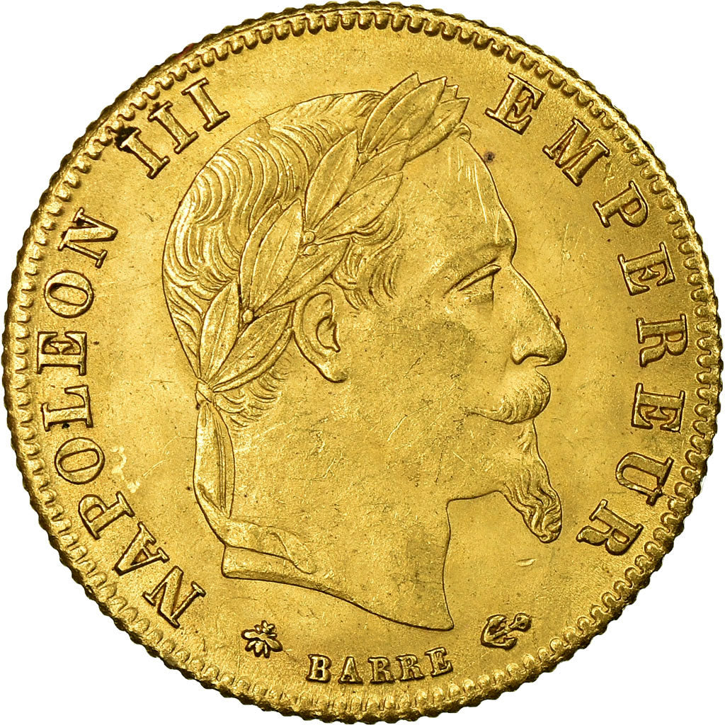 Coin, France, Napoleon III, Napoléon III, 5 Francs, 1868, Paris, AU(55-58)
