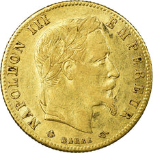 Coin, France, Napoleon III, 5 Francs, 1867, Paris, EF(40-45), Gold
