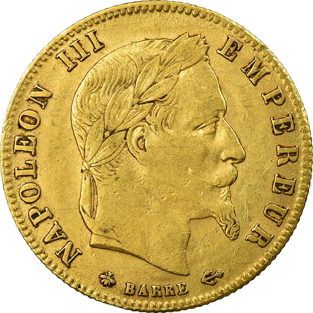 Munten, Frankrijk, Napoleon III, Napoléon III, 5 Francs, 1864, Paris, FR+