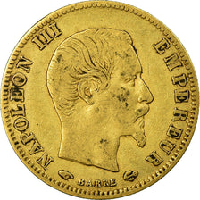 Moneta, Francia, Napoleon III, Napoléon III, 5 Francs, 1856, Paris, MB+, Oro