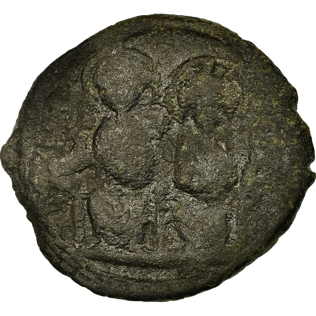 Coin, Justin II, Follis, Year 13, Constantinople, VF(20-25), Copper, Sear:360