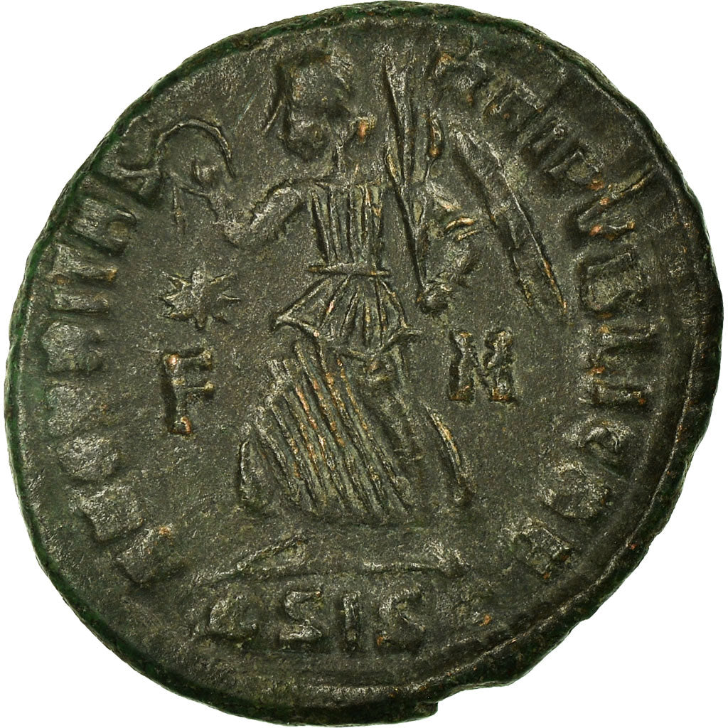 Coin, Valentinian I, Nummus, 367-375, Siscia, AU(55-58), Copper, RIC:15a