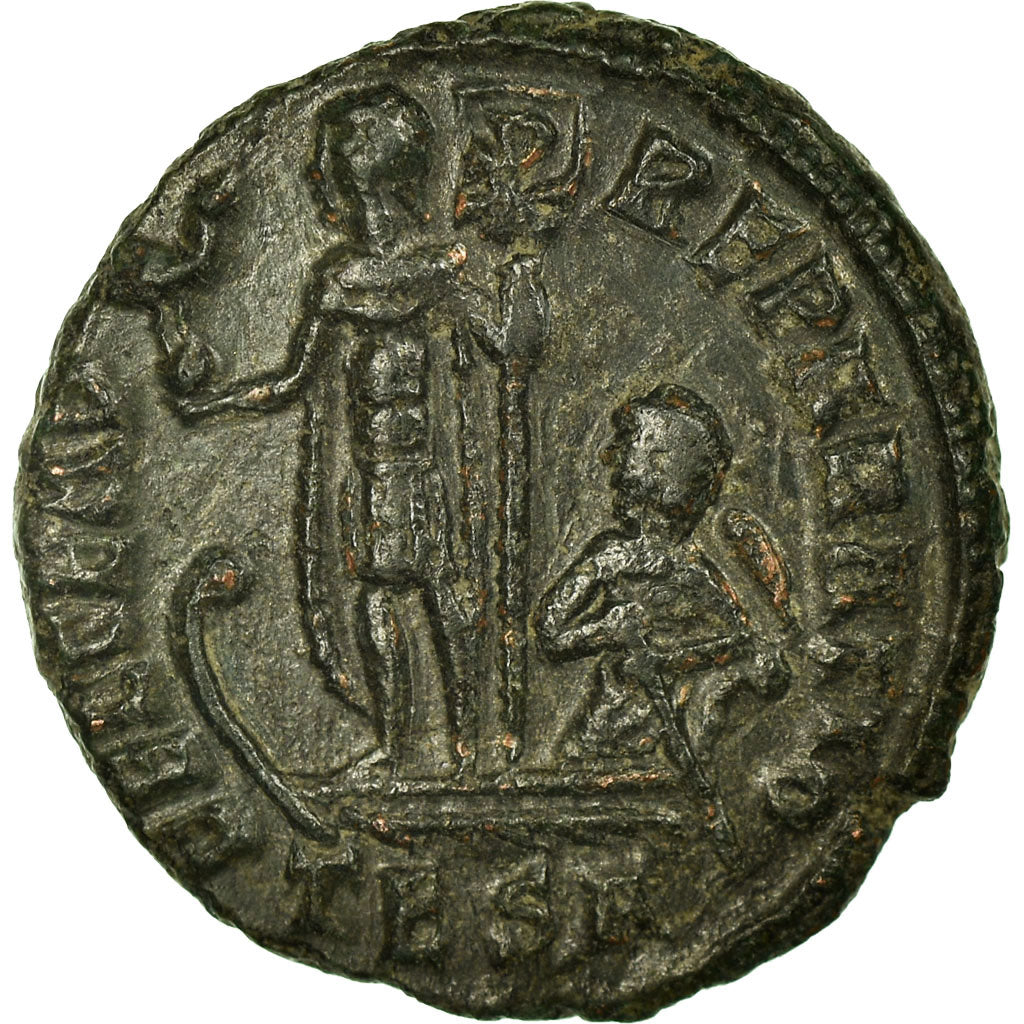 Coin, Constans, Half Maiorina, 348-350, Thessalonica, EF(40-45), Copper, RIC:120