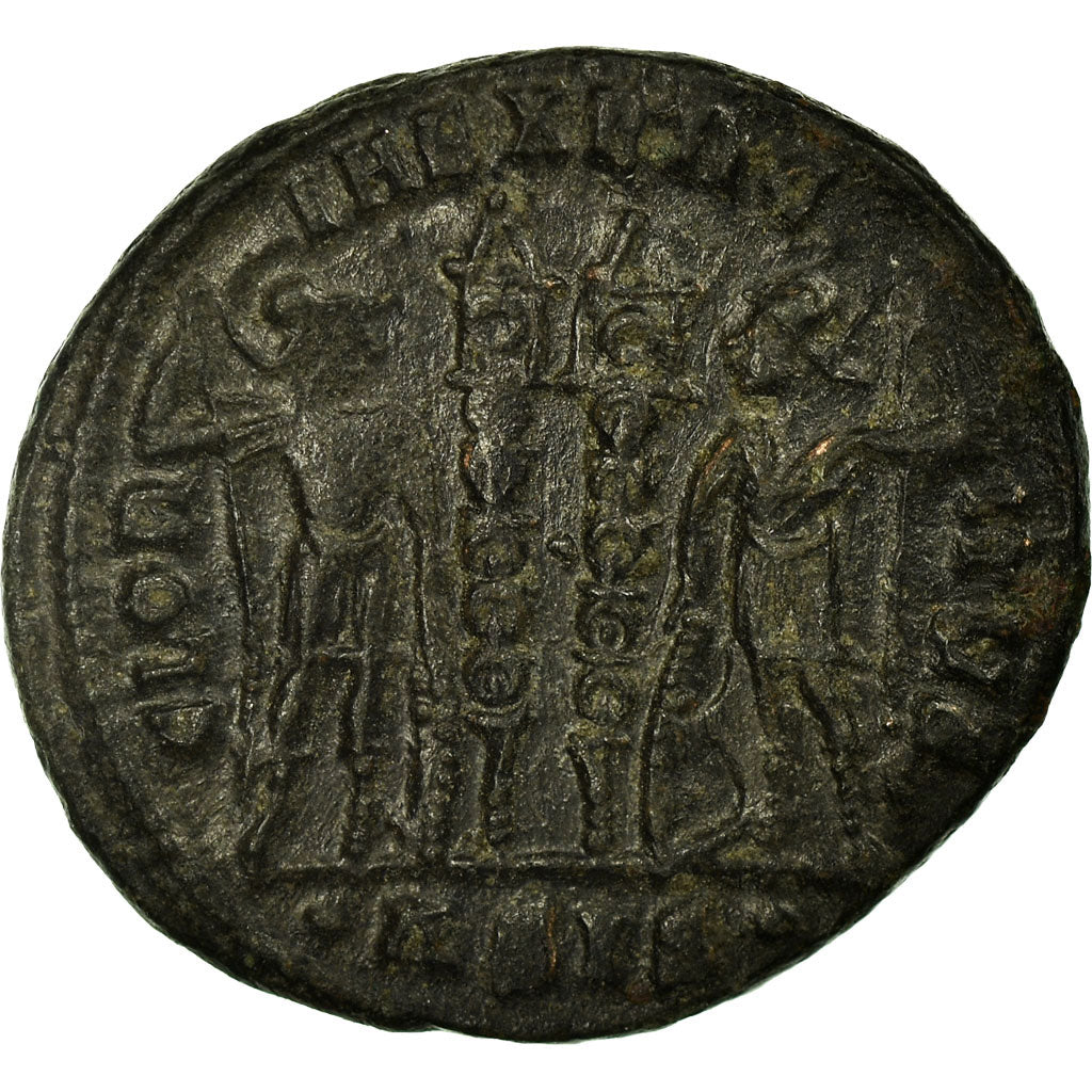 Coin, Constans, Follis, 334-335, Siscia, AU(50-53), Copper, RIC:238