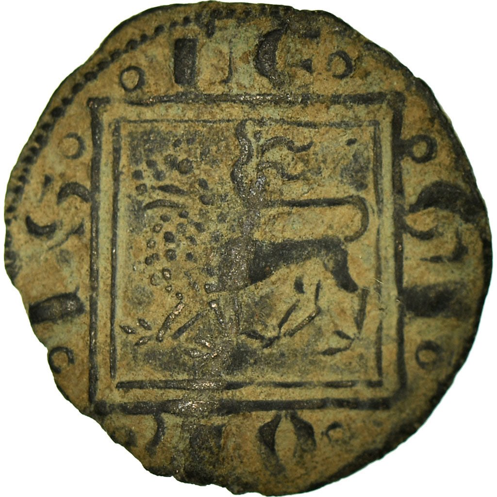 Coin, Spain, Castille and Leon, Alfonso X, Obol, VF(30-35), Billon