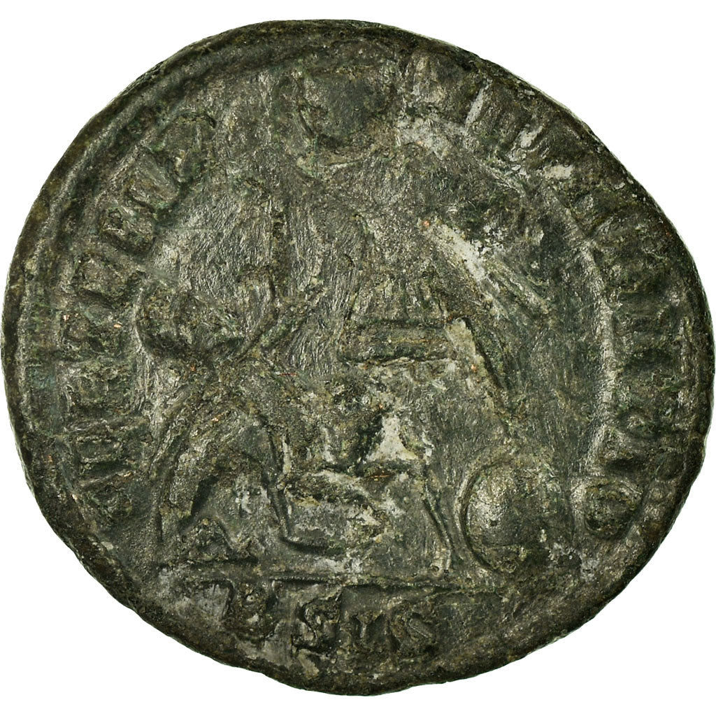 Coin, Constantius Gallus, Follis, 351-354, Siscia, EF(40-45), Copper, RIC:351