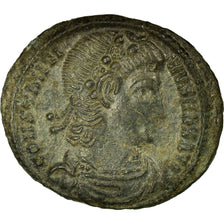 Monnaie, Constance II, Follis, 337-341, Siscia, TTB+, Cuivre, RIC:75 var.