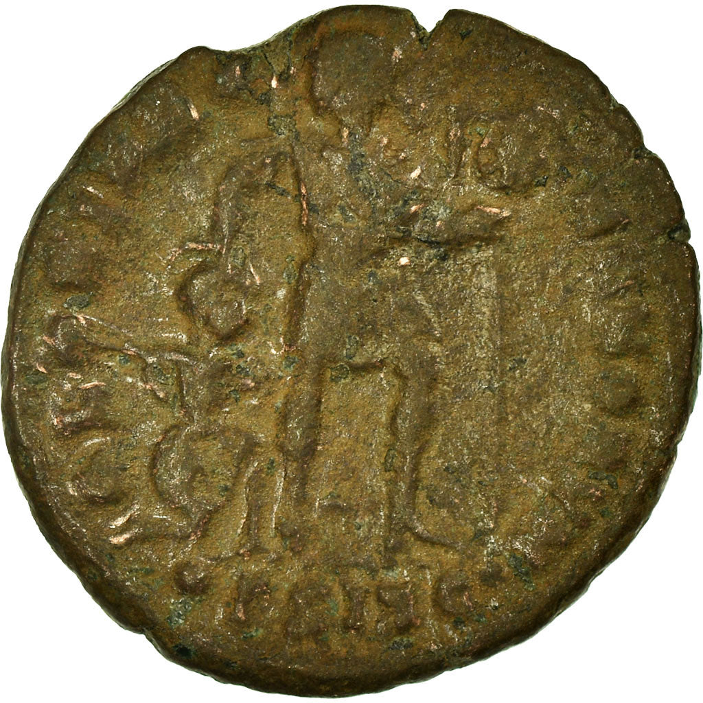 Moneta, Valentinian I, Follis, 364-375, Siscia, BB, Rame, RIC:5a