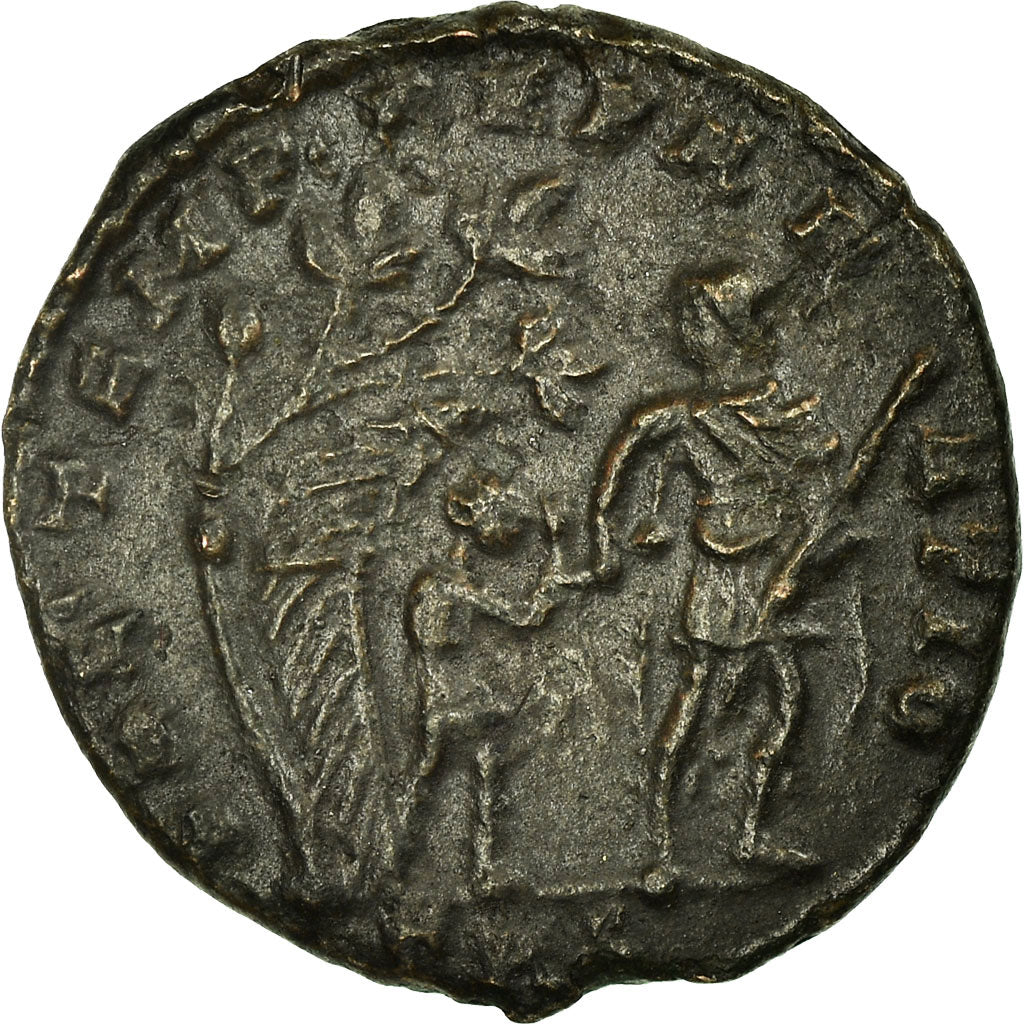 Moneta, Constans, Follis, BB+, Bronzo