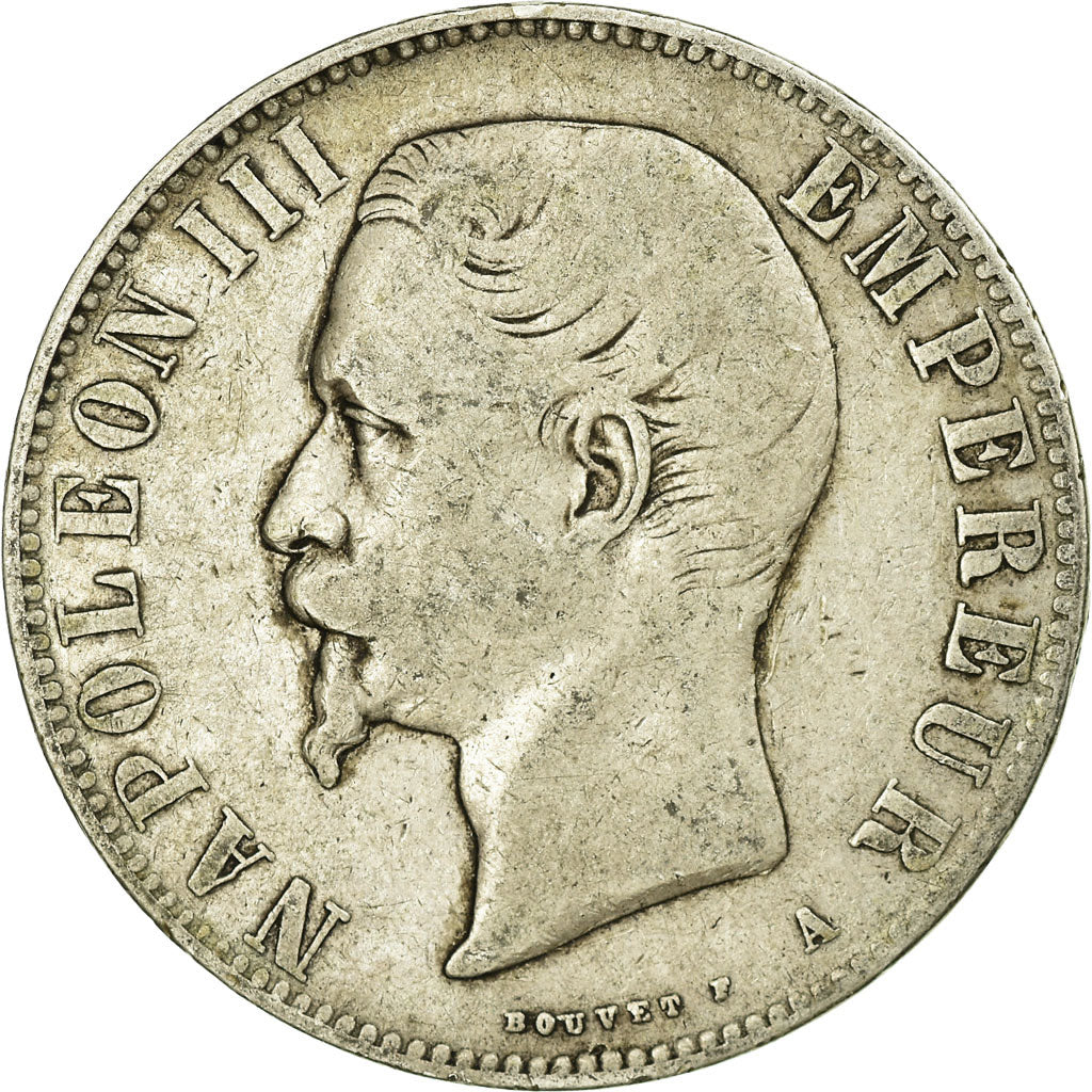 Coin, France, Napoleon III, Napoléon III, 5 Francs, 1855, Paris, VF(20-25)