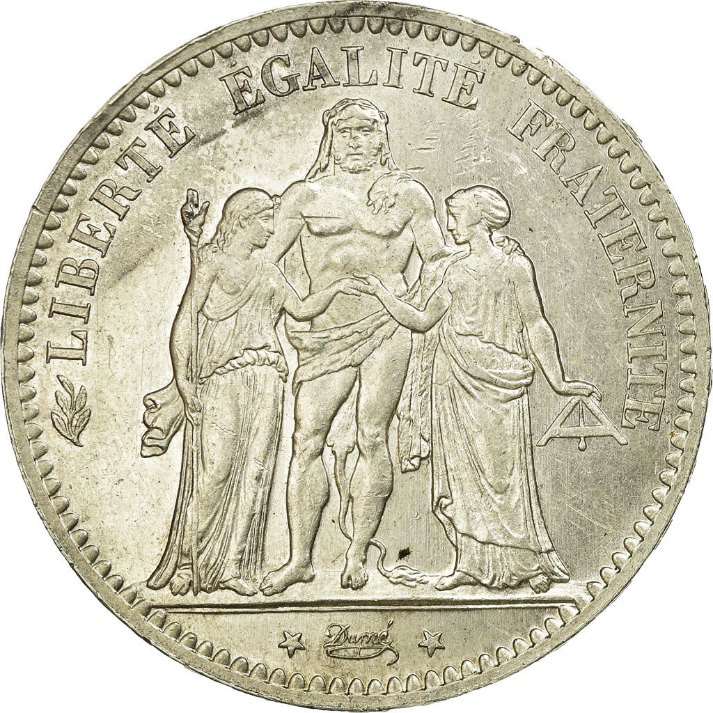 Coin, France, Hercule, 5 Francs, 1877, Paris, AU(50-53), Silver, KM:820.1