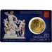VATICAN CITY, 50 Euro Cent, 2012, Brass, Coin Card, KM:387