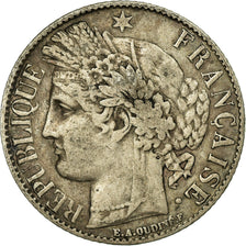 Coin, France, Cérès, Franc, 1888, Paris, VF(30-35), Silver, KM:822.1