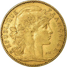 Coin, France, Marianne, 10 Francs, 1900, Paris, EF(40-45), Gold, KM:846