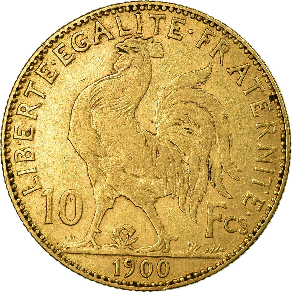 Coin, France, Marianne, 10 Francs, 1900, Paris, EF(40-45), Gold, KM:846