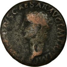 Coin, Claudius, As, 41-50, Rome, F(12-15), Copper, RIC:100