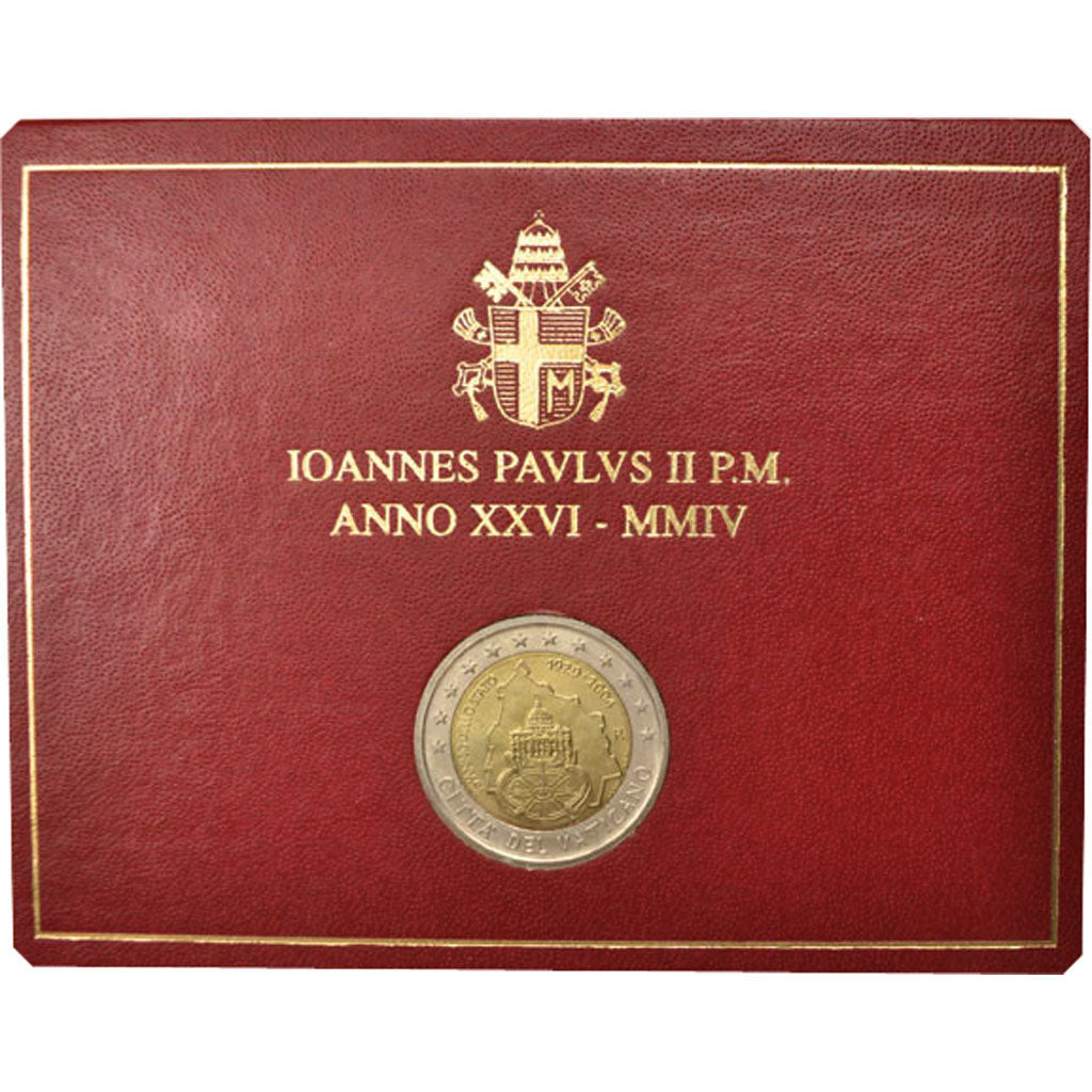 VATICAN CITY, 2 Euro, 2004, MS(65-70), Bi-Metallic, KM:358