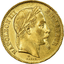 Monnaie, France, Napoléon III, 20 Francs, 1867, Strasbourg, SUP, Or