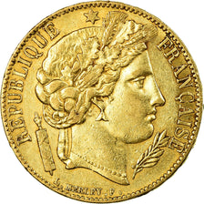 Monnaie, France, Cérès, 20 Francs, 1850, Paris, TTB, Or, Gadoury:1059, KM:762
