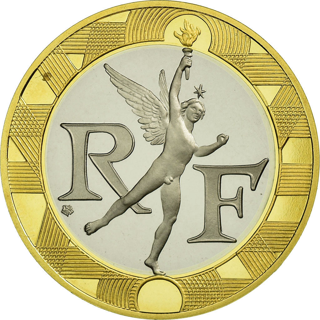 Moneta, Francja, Génie, 10 Francs, 1988, BE, MS(65-70), Złoto, Gadoury:827