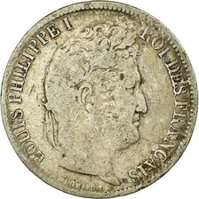 Moeda, França, Louis-Philippe, 5 Francs, 1831, Toulouse, F(12-15), Prata