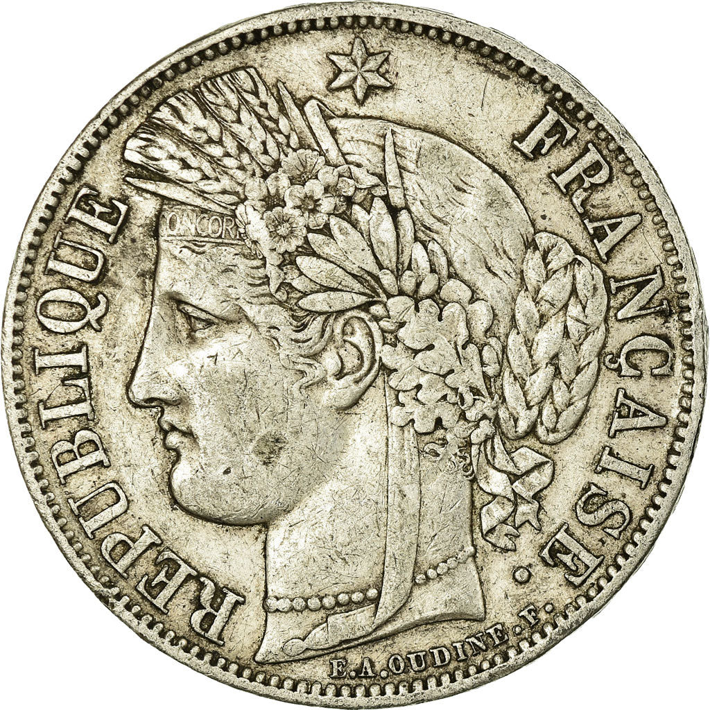 Monnaie, France, Cérès, 5 Francs, 1851, Paris, TTB, Argent, Gadoury:719